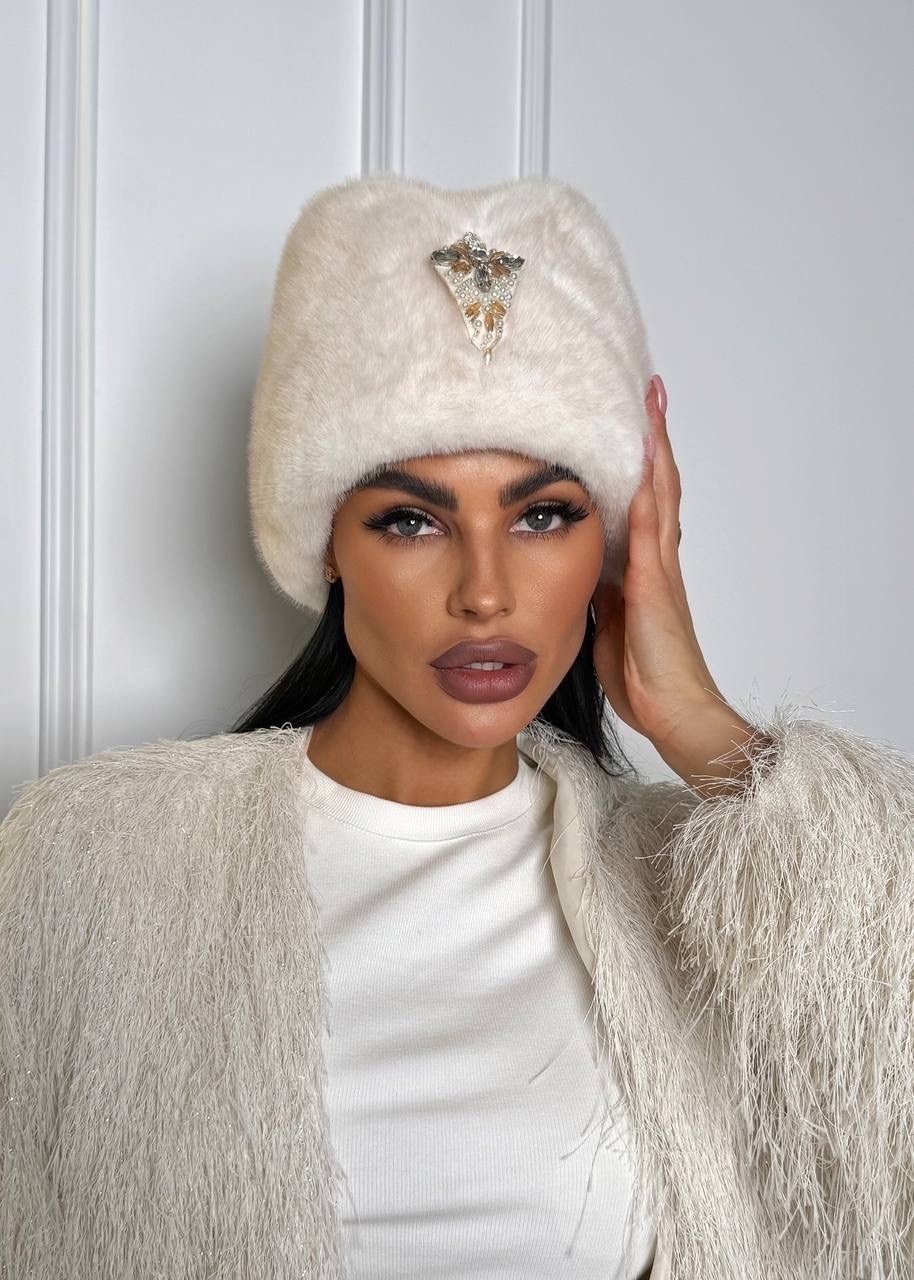 берет из меха норки furland,берет из меха норки kussenkovv,берет фран из меха норки furland,меховая шапка,берет меховой