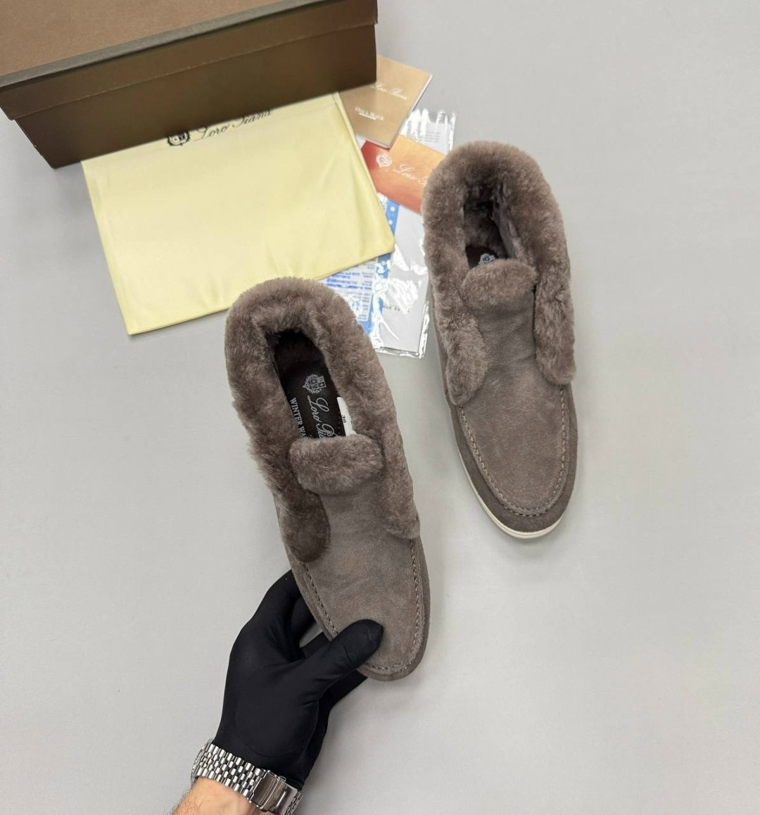 лоферы loro piana,зимние ботинки loro piana open walk замшевые с мехом мокасины миндалевидный пудровый,лоферы замшевые loro piana,лоферы женские loro piana,женские ботинки с мехом loro piana open walk