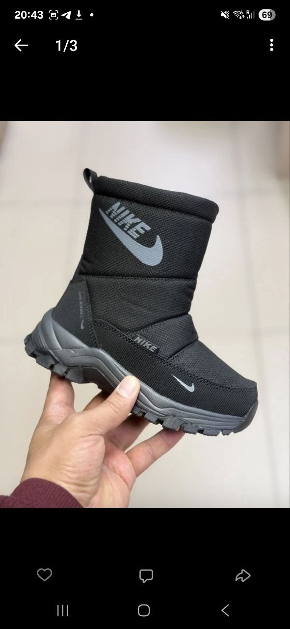 ,дутики зимние nike,дутики nike,дутики nike арт 5716,зимние дутики мужские