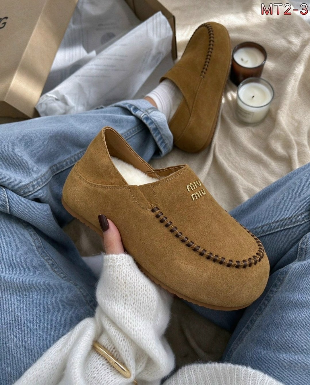 , женская,женские лоферы с мехом miu miu,угги женские miu miu,лоферы с мехом зимние