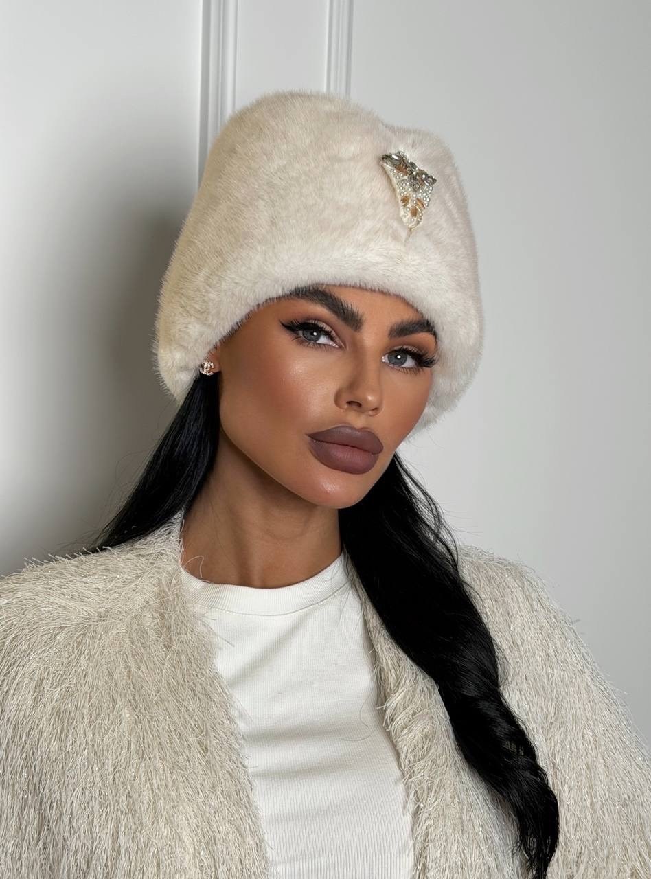 берет из меха норки furland,берет из меха норки kussenkovv,берет фран из меха норки furland,меховая шапка,берет меховой