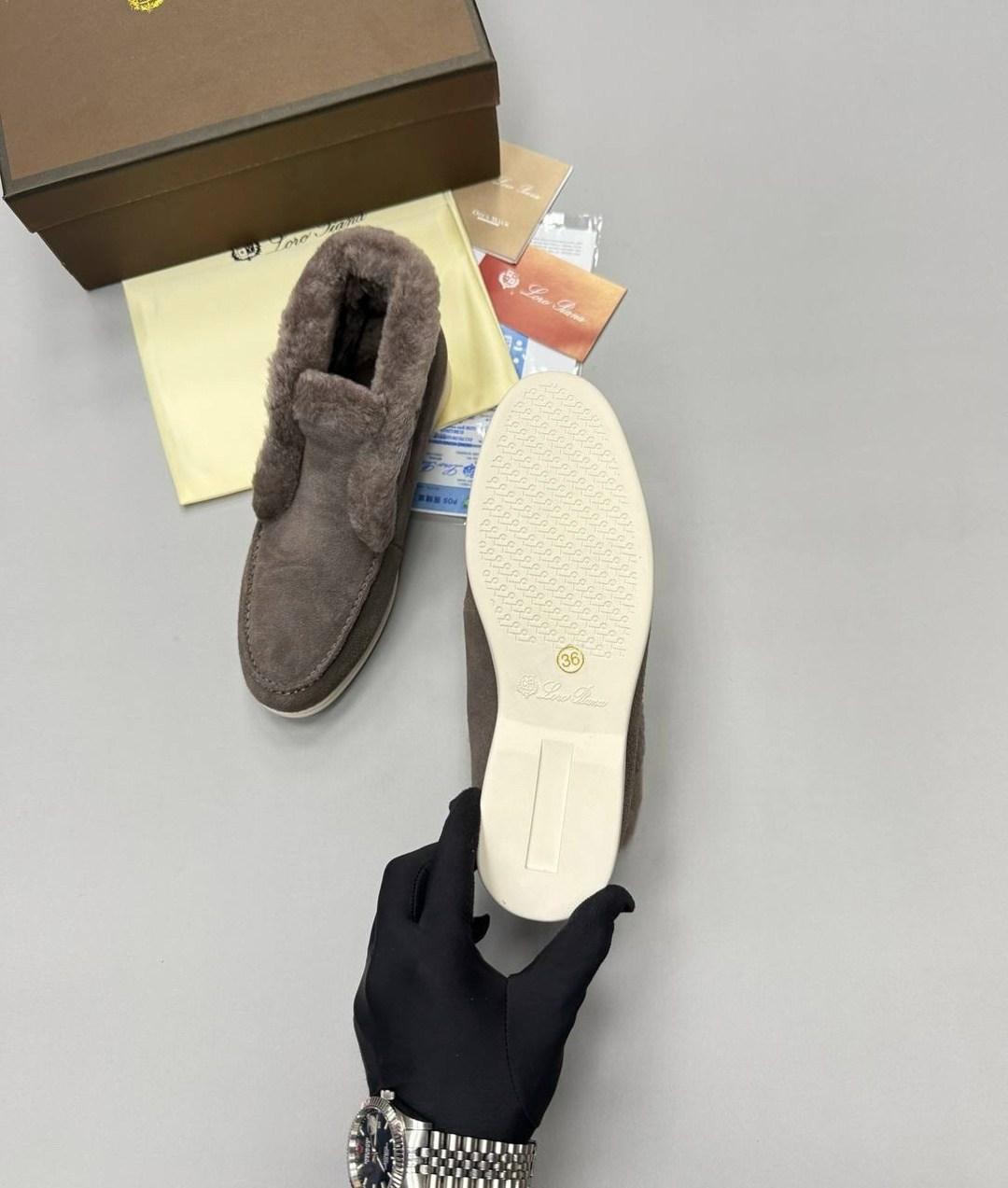 лоферы loro piana,зимние ботинки loro piana open walk замшевые с мехом мокасины миндалевидный пудровый,лоферы замшевые loro piana,лоферы женские loro piana,женские ботинки с мехом loro piana open walk