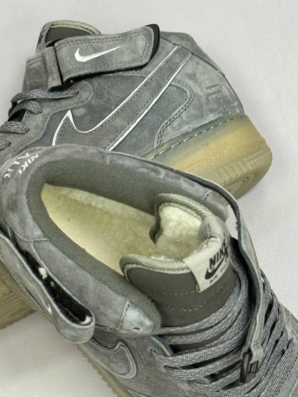 кроссовки зимние nike air force 1 high серые,зимние кроссовки nike air force 1 hi,кроссовки nike air force 1 mid a117057 grey зимние с мехом,кроссовки nike air force 1 mid grey зимние с мехом,кроссовк