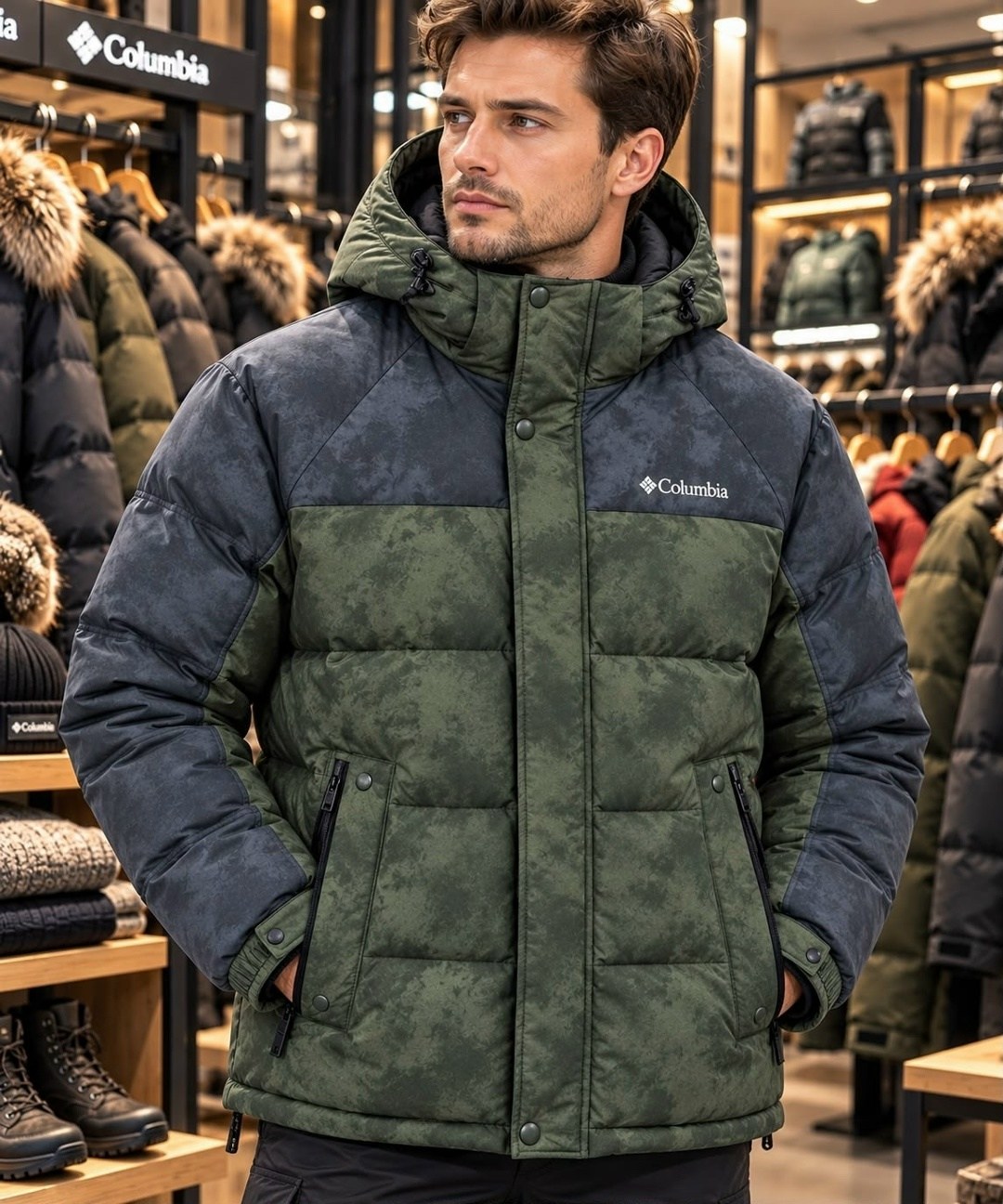 куртка зимняя мужская columbia,куртка утепленная columbia pike lake ™ hooded jacket,зимняя куртка columbia,синяя мужская осенняя куртка columbia,куртка columbia