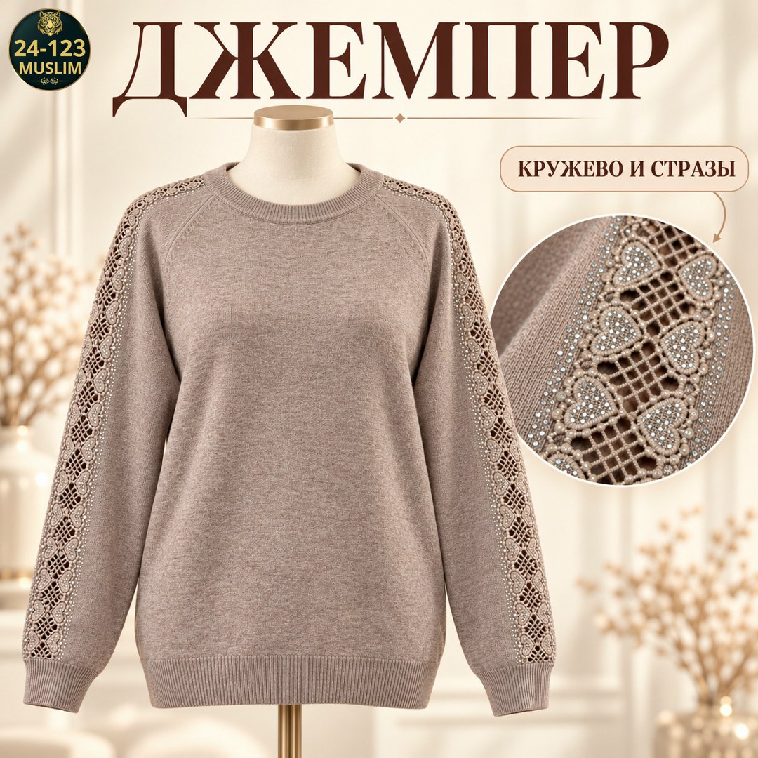 джемпер с кружевом,свитер свитшот,свитер с кружевом,джемпер,свитшот женская