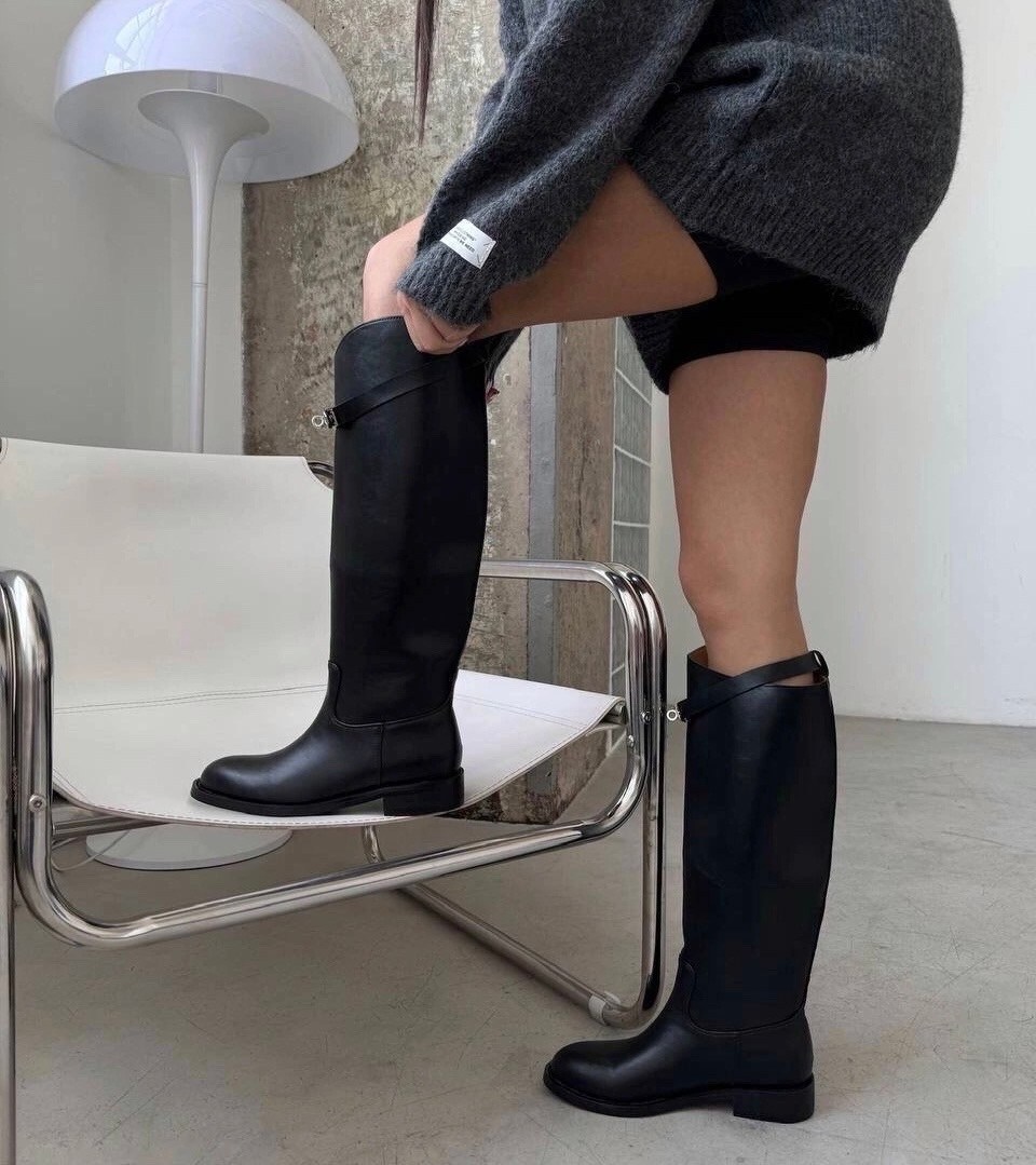 стильные сапоги,сапоги трубы,,сапоги hermes жокейские,сапоги hermes