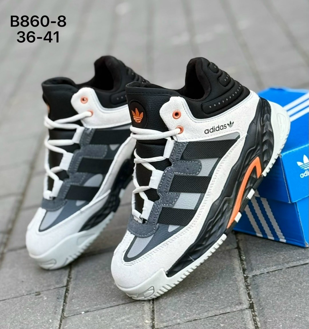 зимние кроссовки adidas niteball,зимние кроссовки adidas niteball hi,зимние кроссовки adidas niteball mid fur grey black,мужские зимние кроссовки adidas,кроссовки adidas niteball