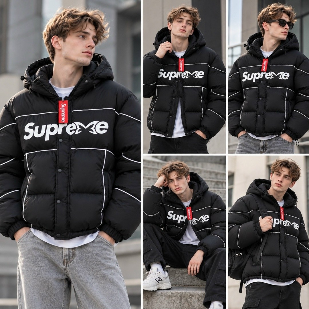 суприм куртка,зимние куртки,куртка пуховик,мужской пуховик,пуховик supreme