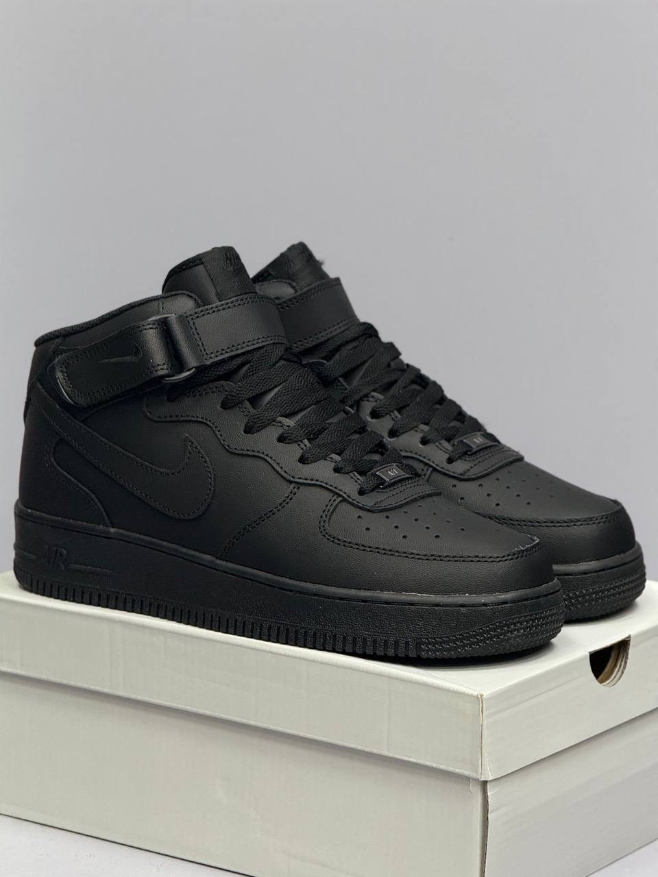 nike air force 1 mid black,nike air force 1 mid 07 315123-001 мужские кроссовки черные,nike air force 1 mid,зимние кроссовки nike air force 1,nike air force 1 mid 07