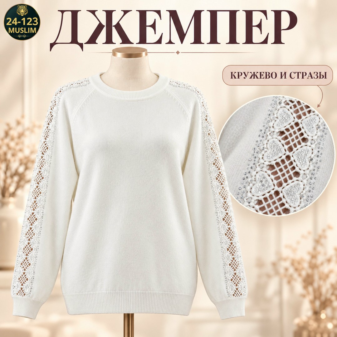 джемпер с кружевом,свитер свитшот,свитер с кружевом,джемпер,свитшот женская