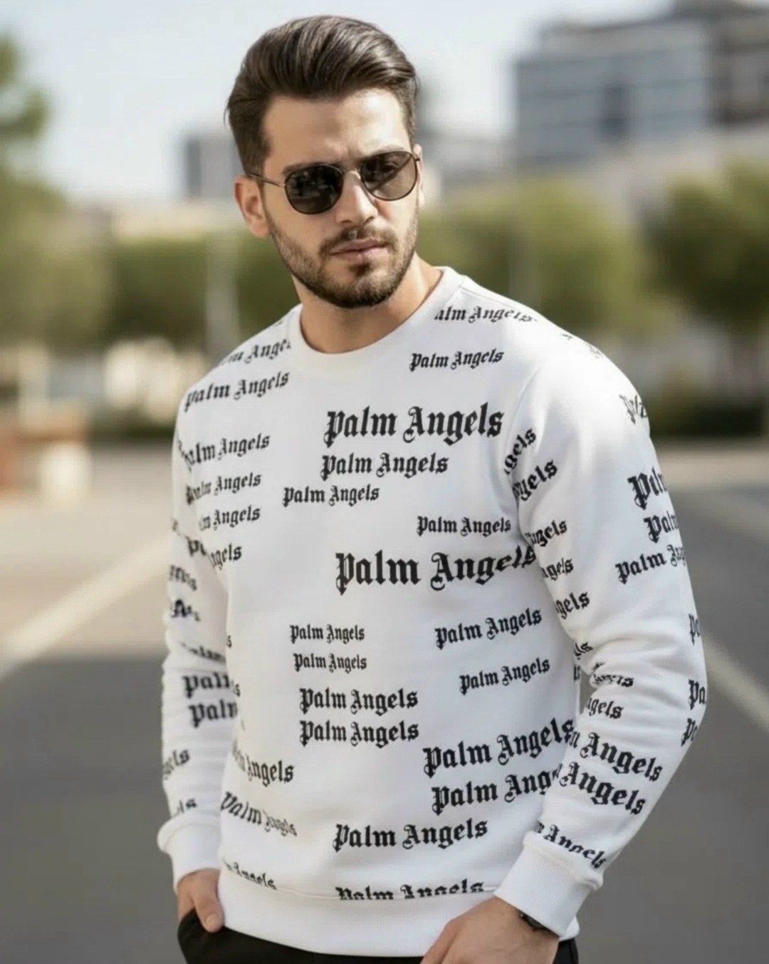худи palm angels,palm angels hoodie all over logo,толстовка унисекс черная palm angels,худи с надписью palm angels,толстовка palm angels