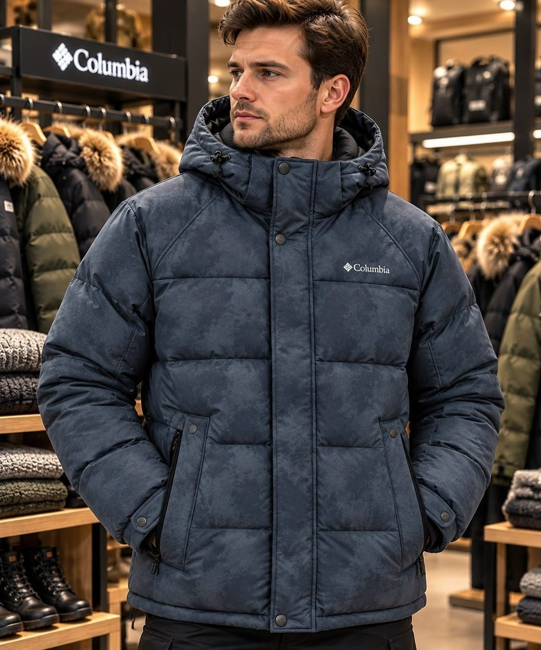 куртка зимняя мужская columbia,куртка утепленная columbia pike lake ™ hooded jacket,зимняя куртка columbia,синяя мужская осенняя куртка columbia,куртка columbia