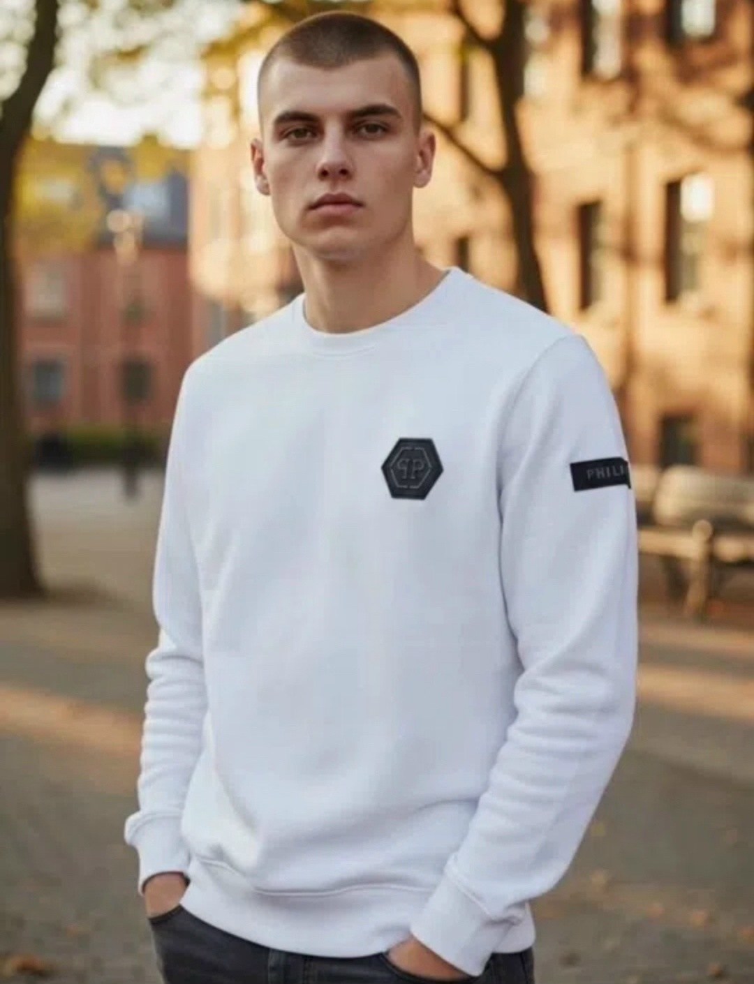 свитшот мужской philipp plein,мужской свитшот,свитшот спортивная,мужская кофта,стильный свитшот