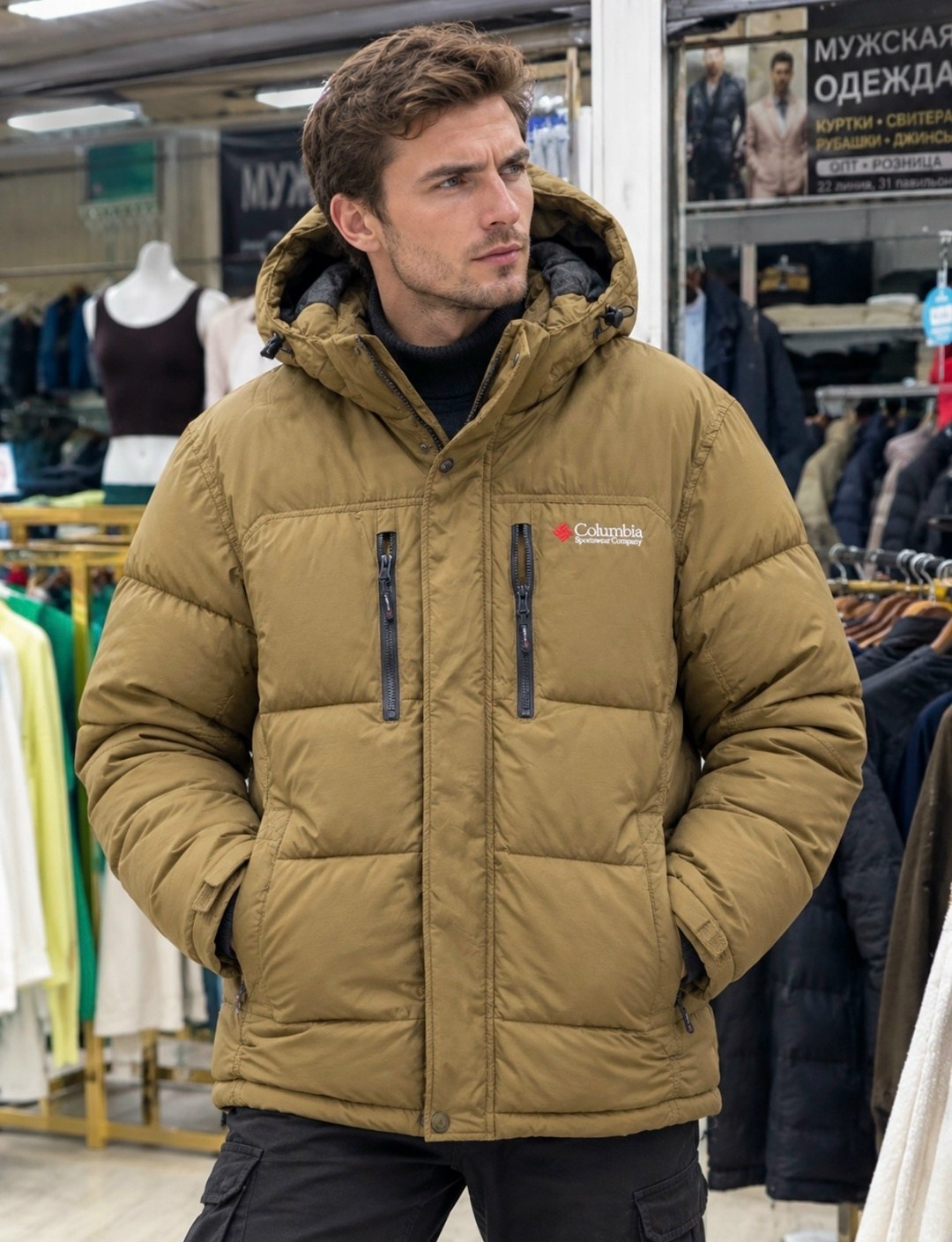 columbia чёрная мужская куртка утепленная landroamer puffer jacket columbia,куртка утепленная мужская columbia landroamer puffer jacket черный,куртка зимняя мужская,columbia куртка утепленная landroam