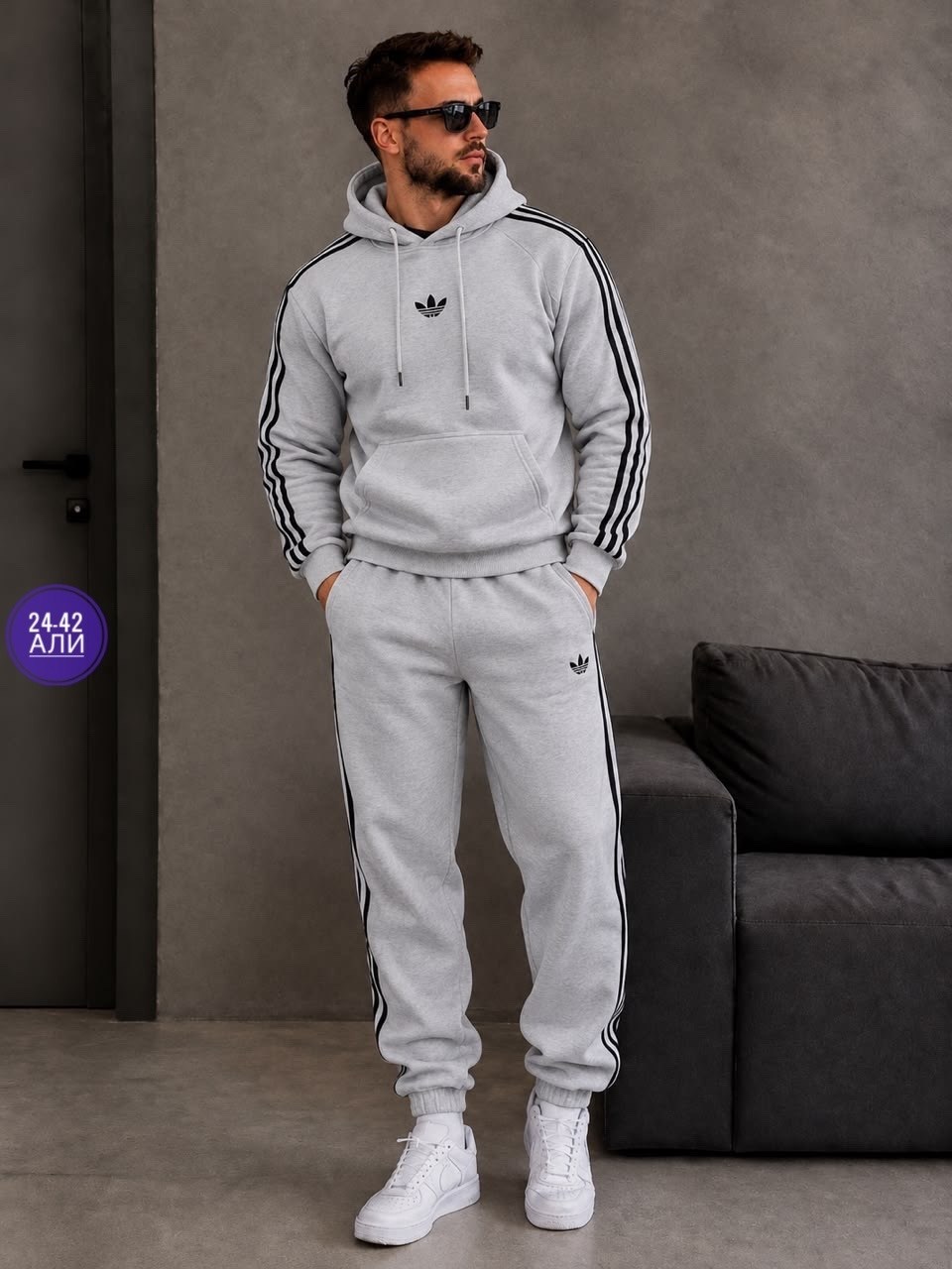костюм спортивный adidas,костюм спортивный,серый костюм адидас,костюм мужской спортивный,спортивный костюм адидас мужской