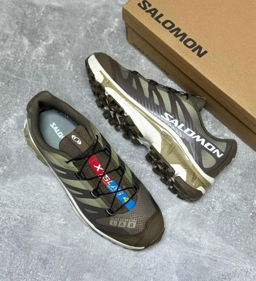 кроссовки salomon,кроссовки salomon xt,мужские кроссовки salomon,кроссовки salomon xt 6 gtx серо-коричневого цвета,кроссовки salomon xt 6
