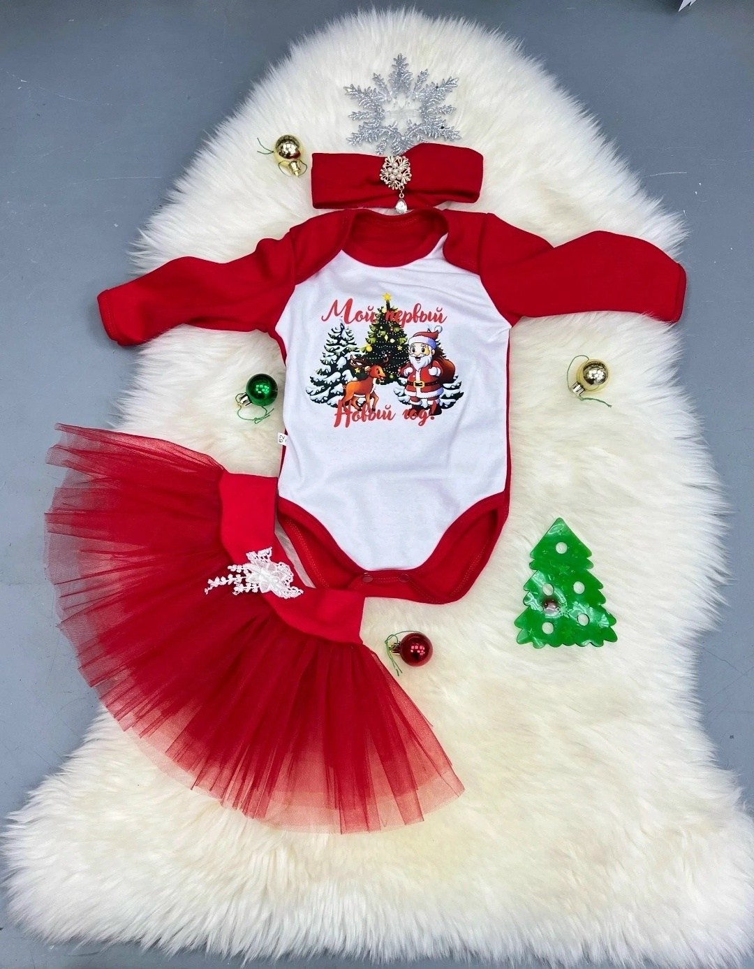 новогодний костюм с боди для новорожденных little dany,новогодний костюм для новорожденных мой первый новый год,новогодние костюмы,новогодний костюм для новорожденных little dany,новогодний комплект д