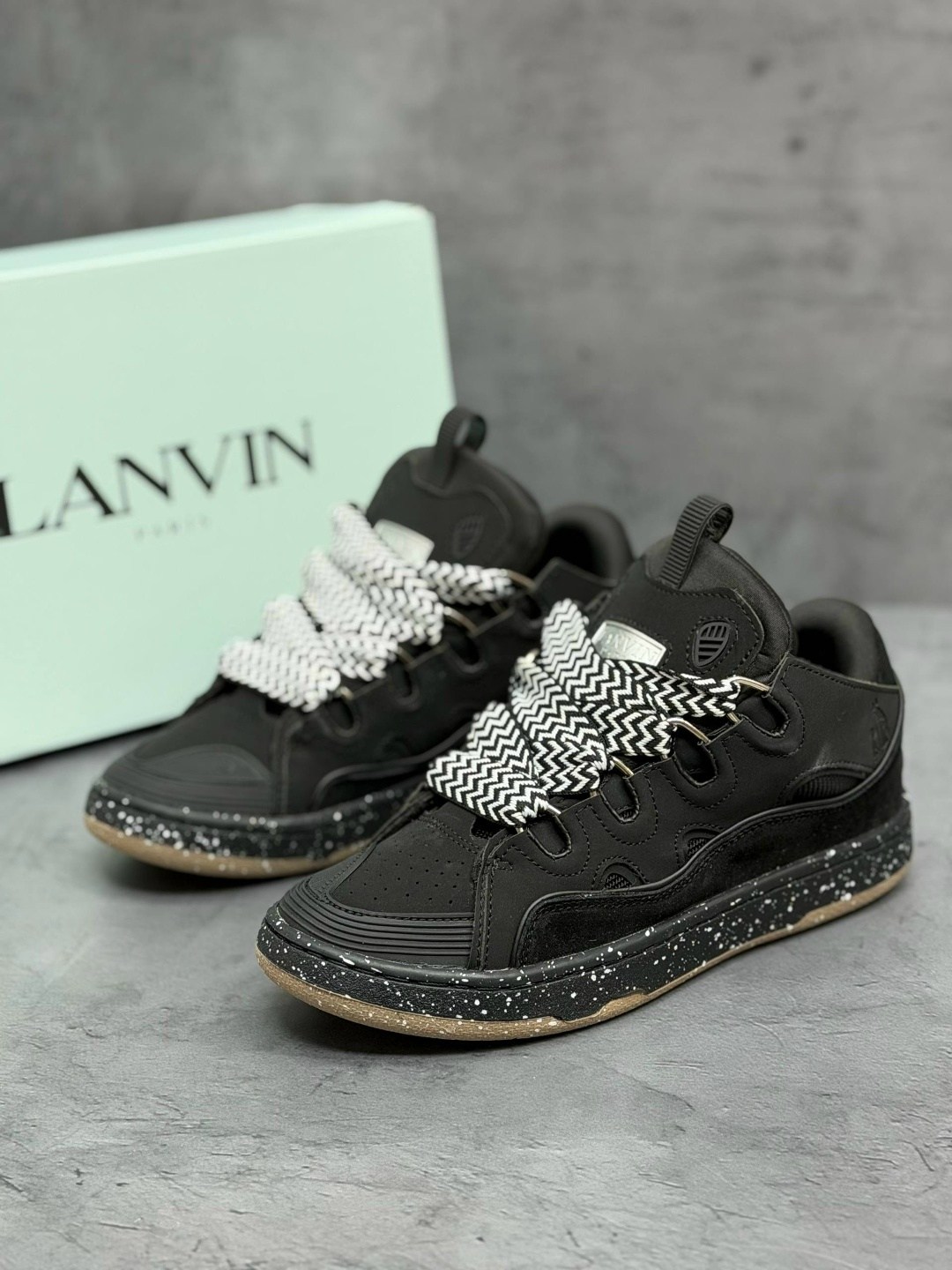 кроссовки lanvin,кроссовки lanvin curb leather and glitter sneakers black,,кроссовки lanvin curb,мужские кроссовки lanvin curb черный