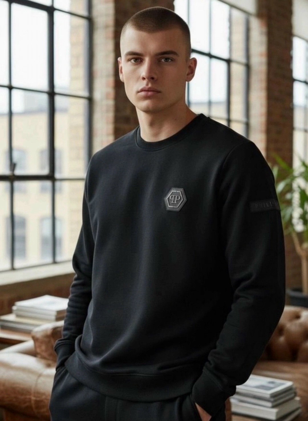 свитшот мужской philipp plein,мужской свитшот,свитшот спортивная,мужская кофта,стильный свитшот