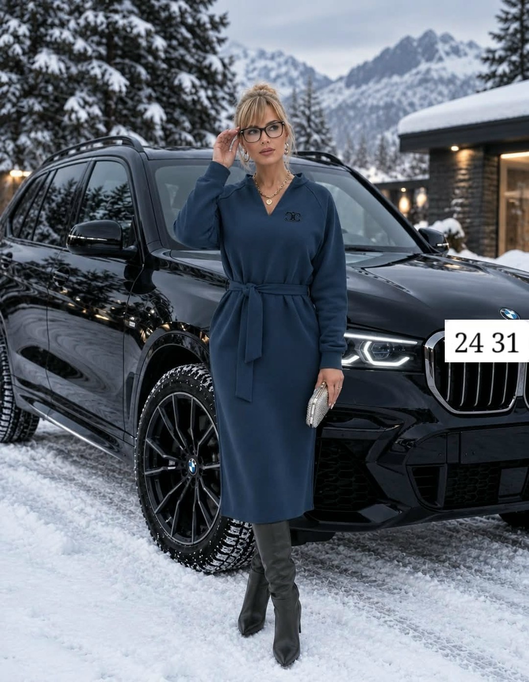 модное платье,серое пальто,трикотажное платье,длинное пальто