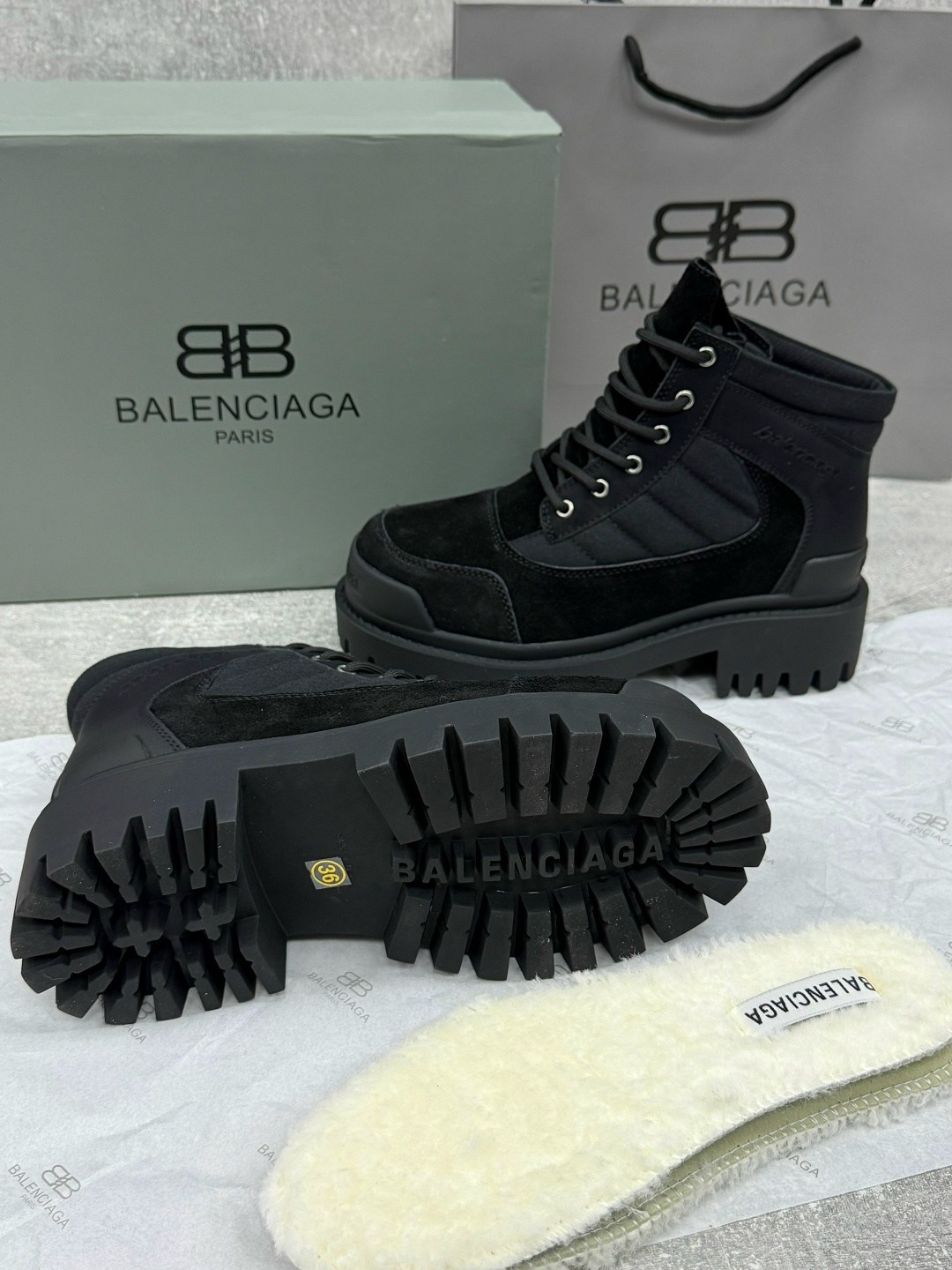 ботинки balenciaga,,баленсиага ботинки,ботинки balenciaga высокая подошва,ботинки зимние баленсиага elkami 274207586