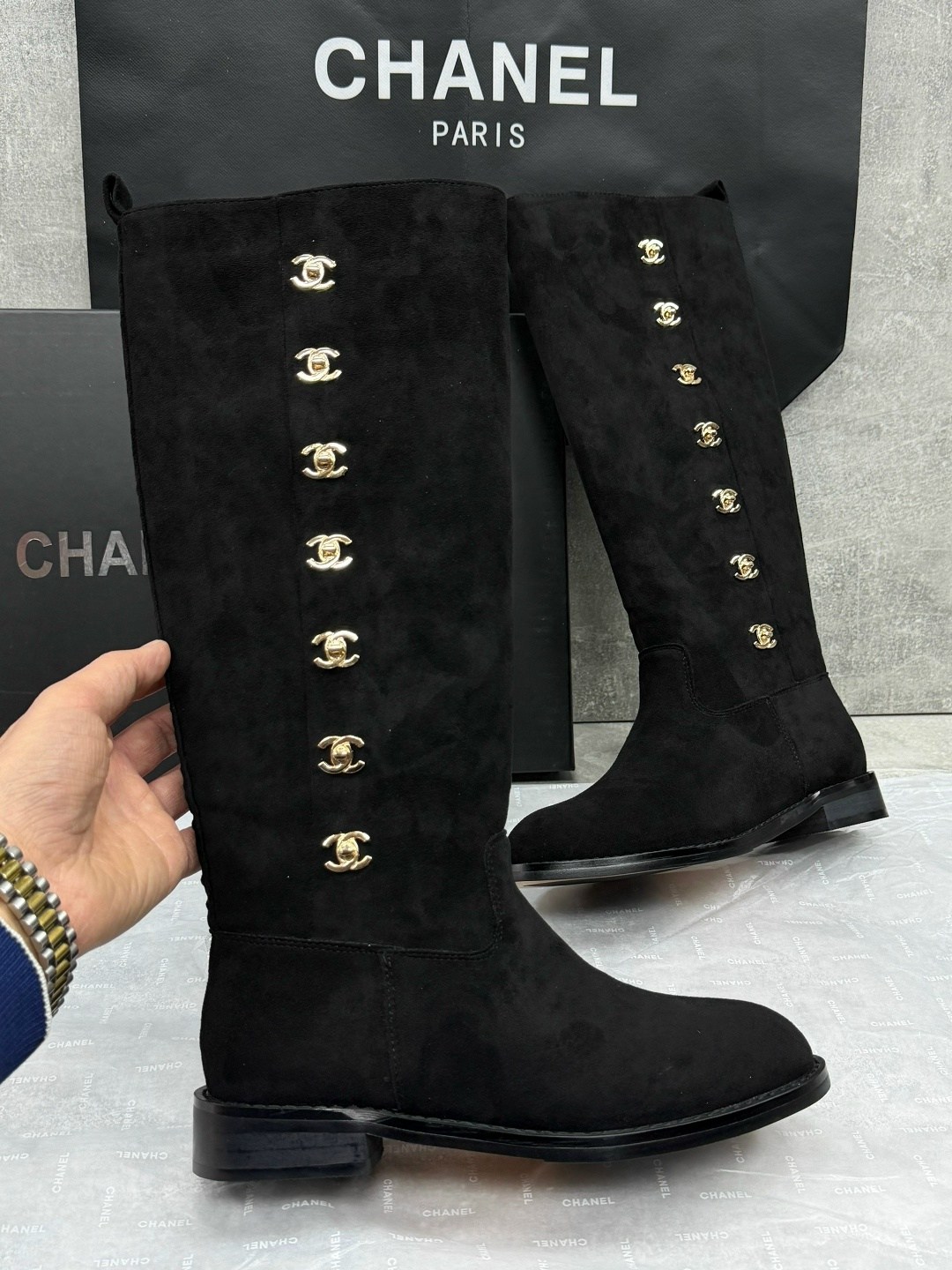 сапоги chanel,сапоги шанель,сапоги chanel кожаные черные,,сапоги