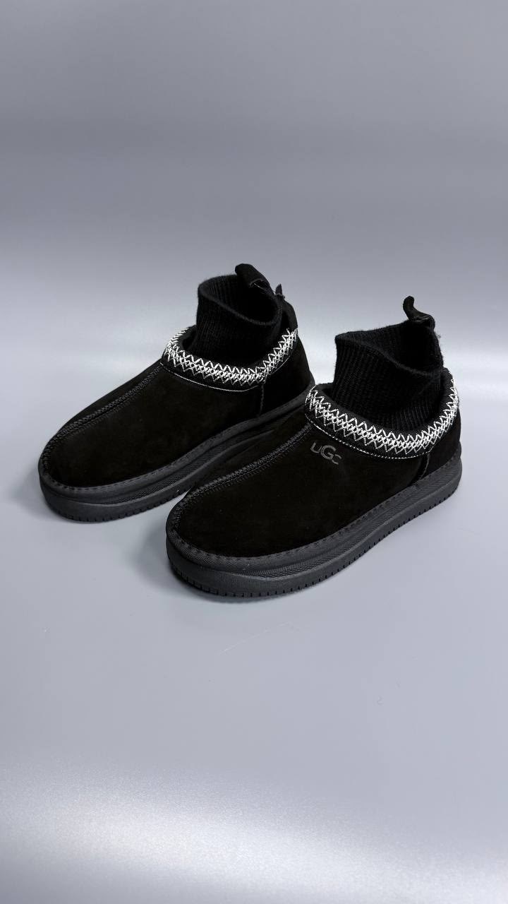 ,женские угги ugg,женские угги,угги,зимние угги ugg tazzette с трикотажной вставкой