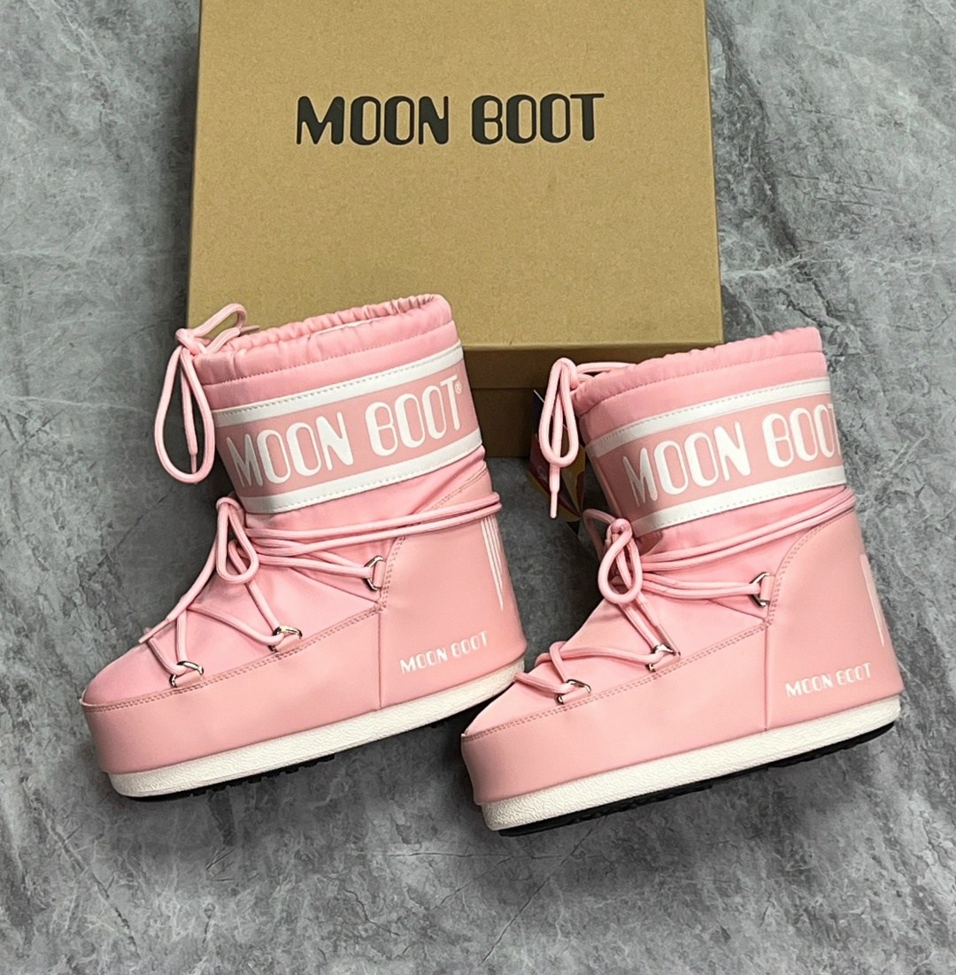 зимние сапоги moon boot розовый,детские зимние ботинки moon boot icon nylon розовый,луноходы moon boot,сапоги moon boot розовый,нейлоновые зимние ботинки moon boot kids розовый