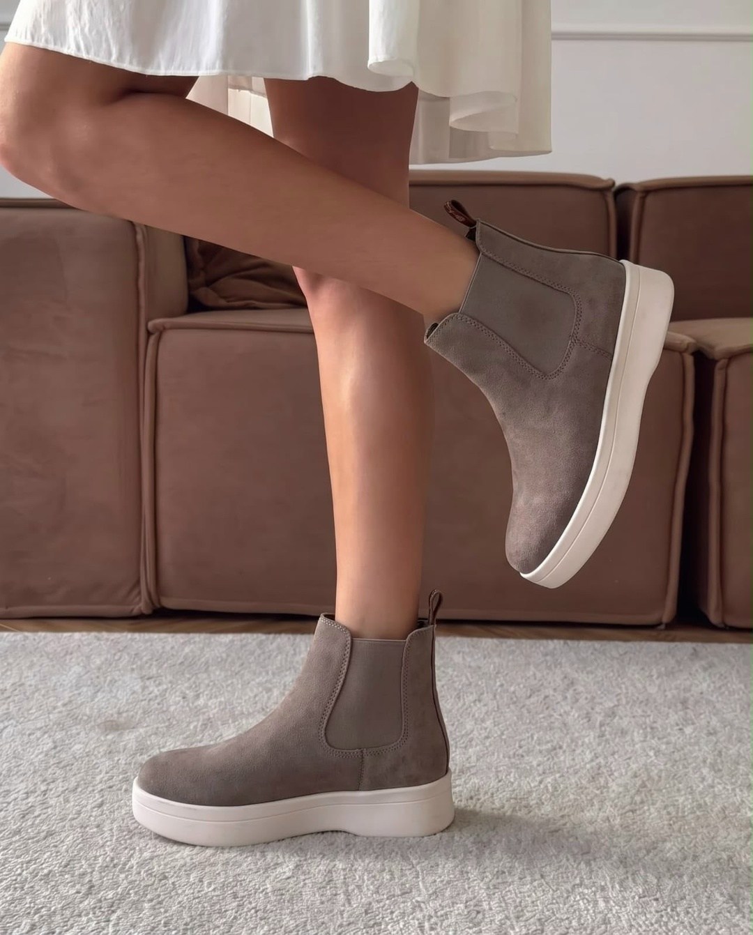 ,ботинки челси asos design из бежевой замши,asos design chelsea boots in beige suede,ботинки женские,замшевые ботинки