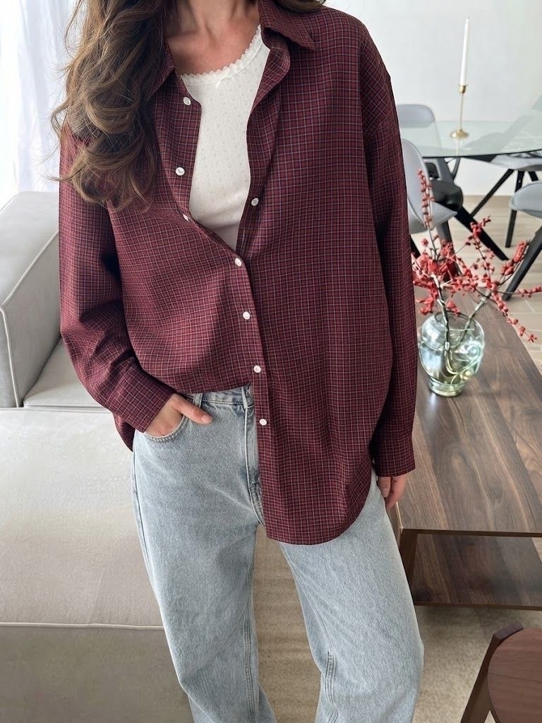 женская клетчатая рубашка,рубашка оверсайз летняя в клетку betrendy wear,рубашка в клетку женская,рубашка в клетку,клетчатая рубашка