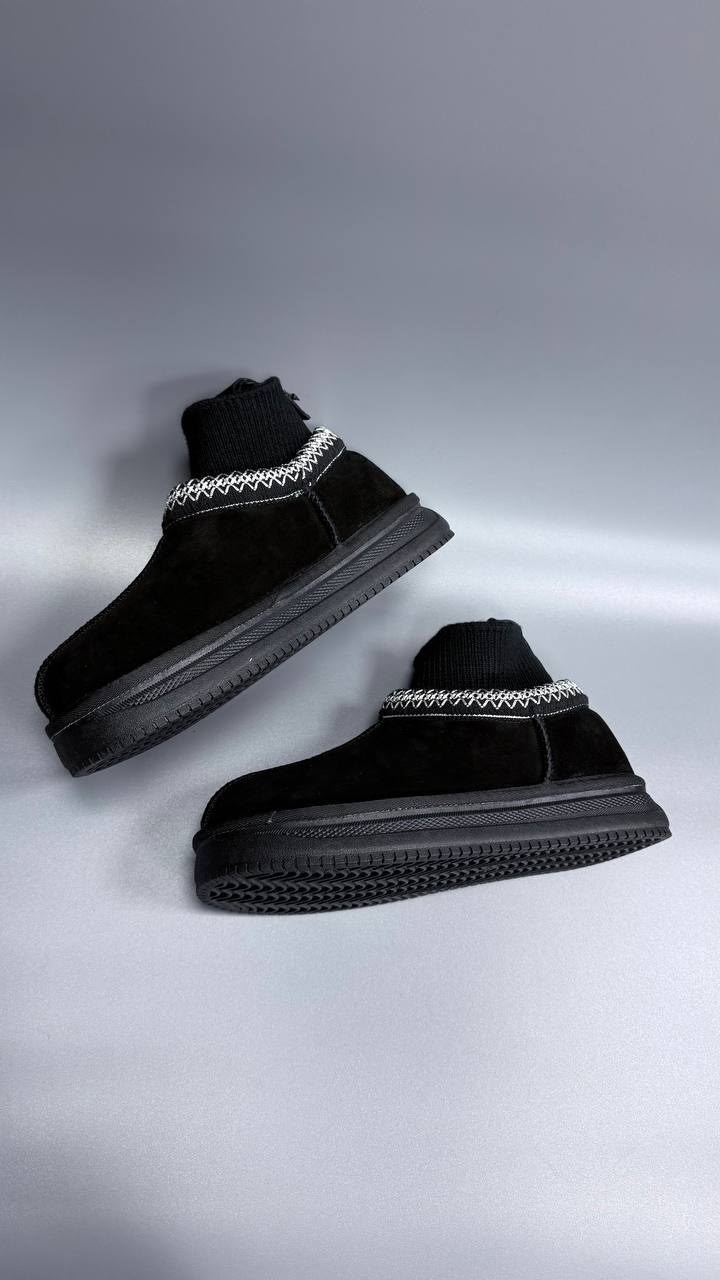 ,женские угги ugg,женские угги,угги,зимние угги ugg tazzette с трикотажной вставкой