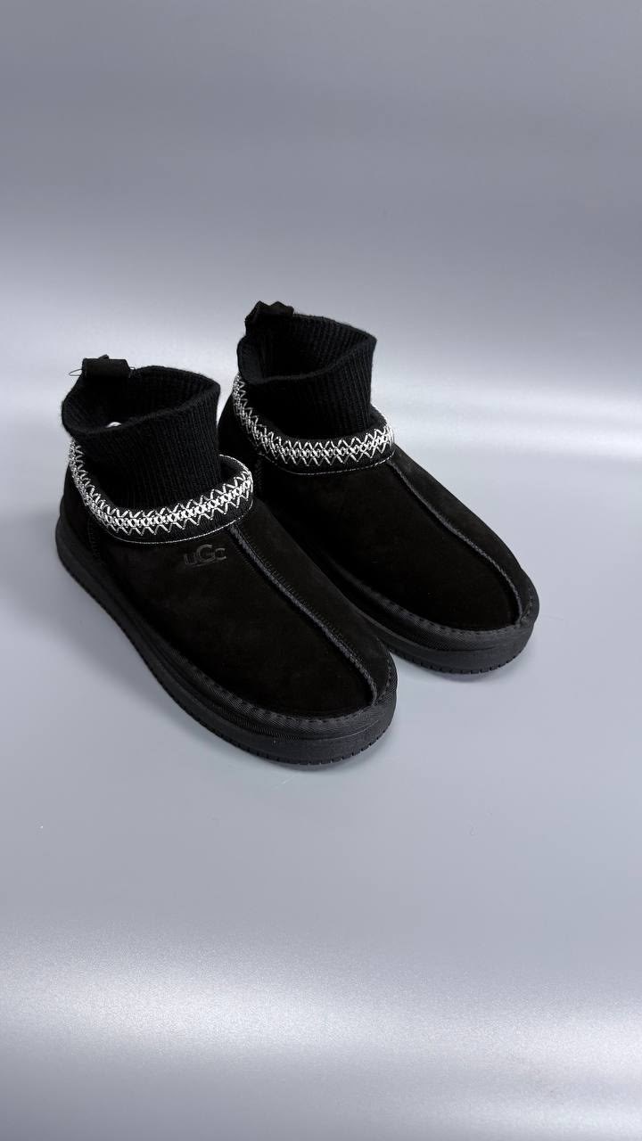 ,женские угги ugg,женские угги,угги,зимние угги ugg tazzette с трикотажной вставкой