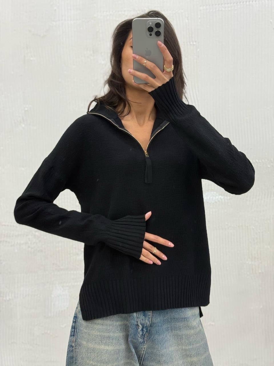 свитер с горлом на молнии оверсайз kk fashion,женский свитер,розовый свитер,кофта женская,свитер женский на молнии