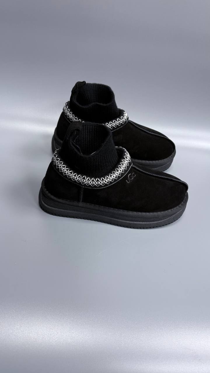 ,женские угги ugg,женские угги,угги,зимние угги ugg tazzette с трикотажной вставкой