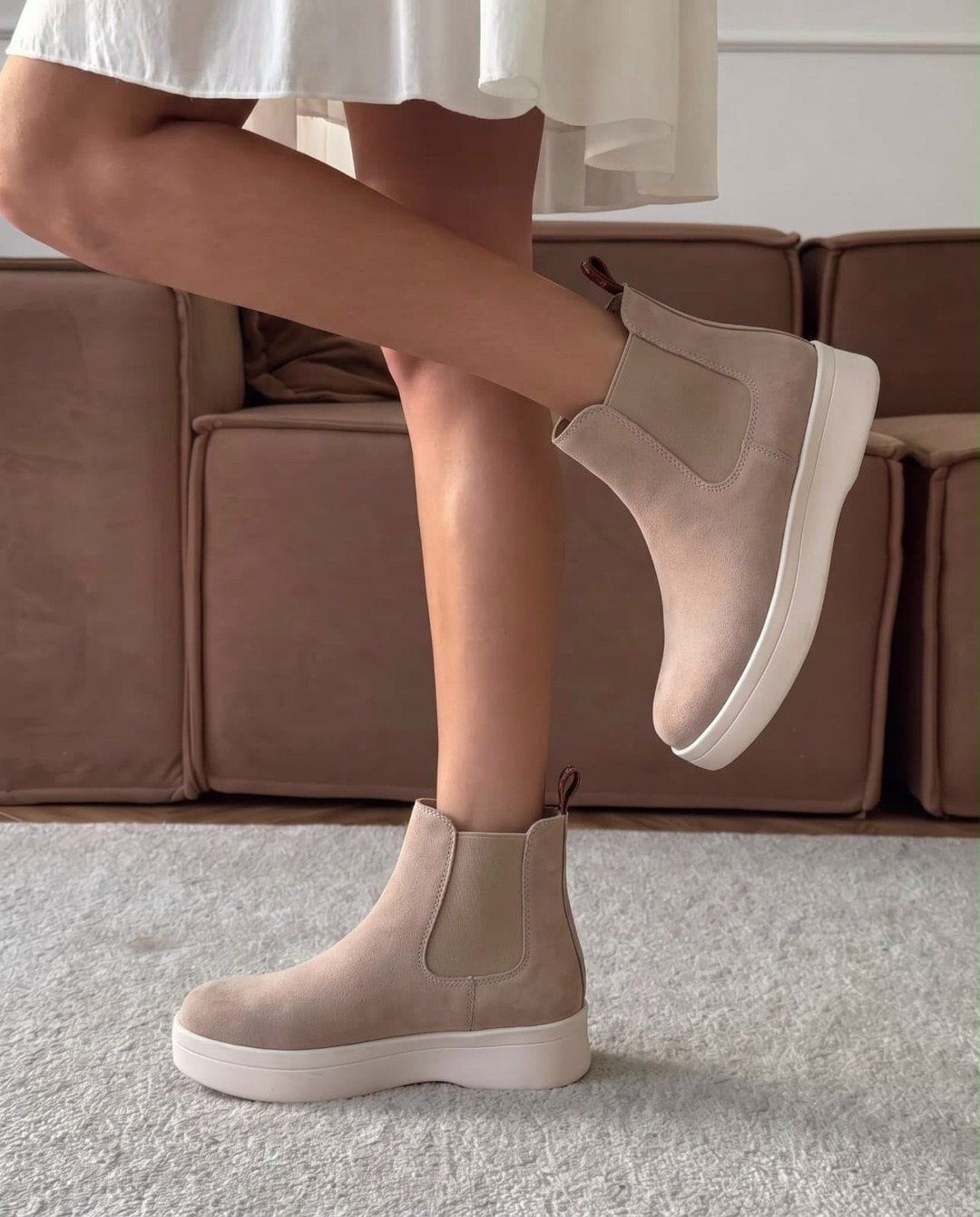 ,ботинки челси asos design из бежевой замши,asos design chelsea boots in beige suede,ботинки женские,замшевые ботинки
