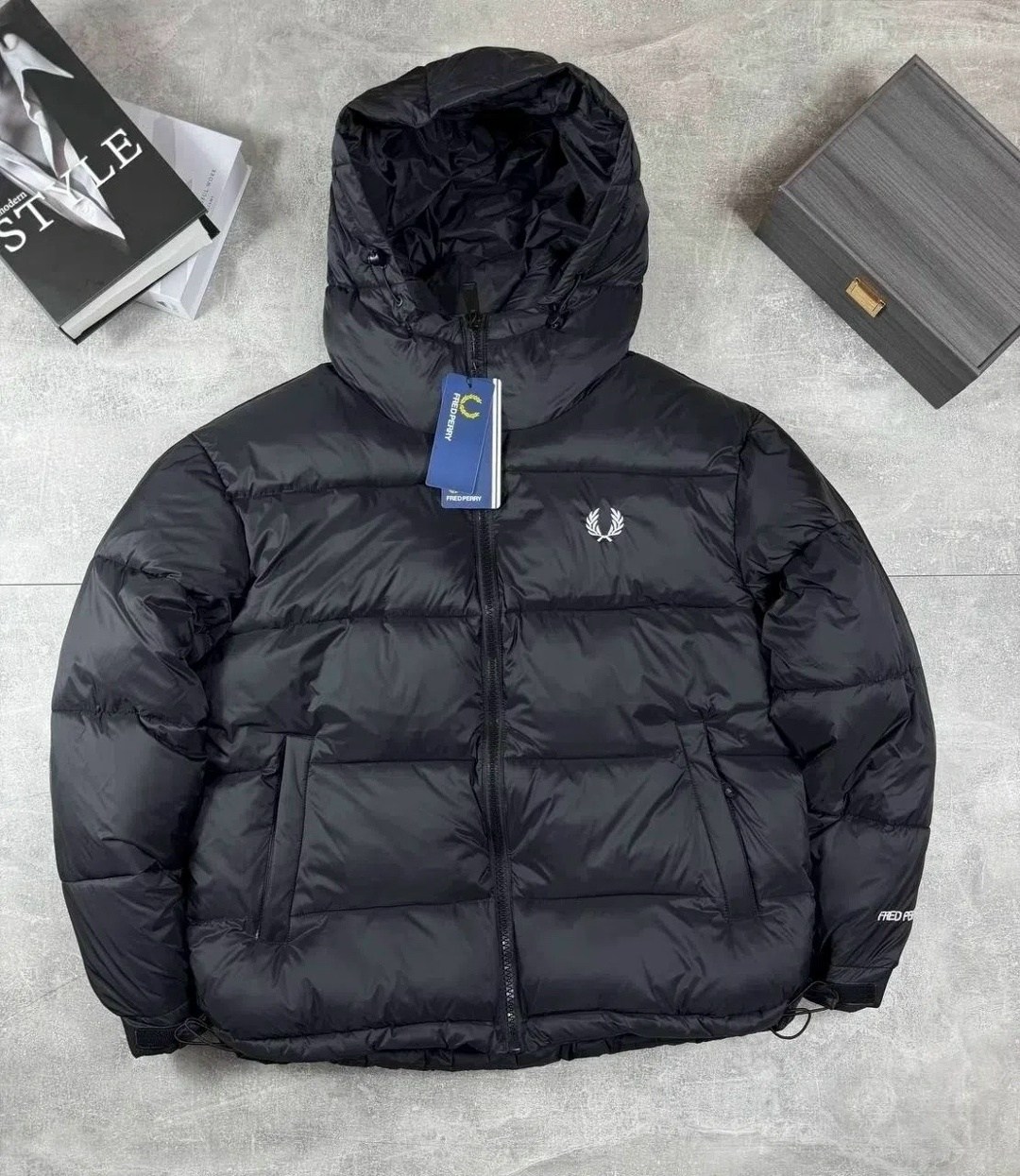 мужская зимняя куртка,пуховик fred perry,куртка зимняя,куртка пуховик,зимняя куртка fred perry