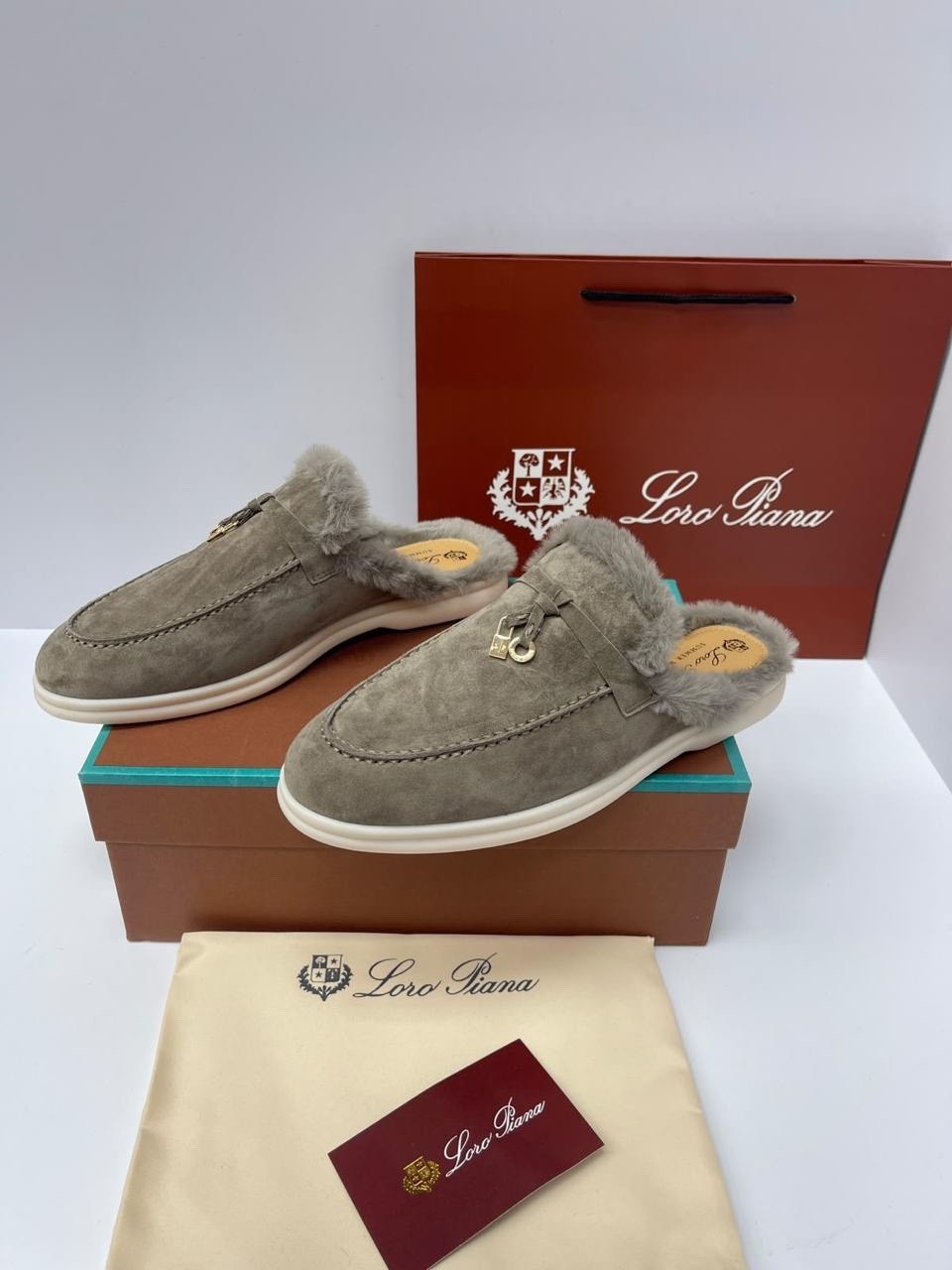 женские лоферы loro piana,лоферы замшевые loro piana,лоферы loro piana,,мюли с мехом