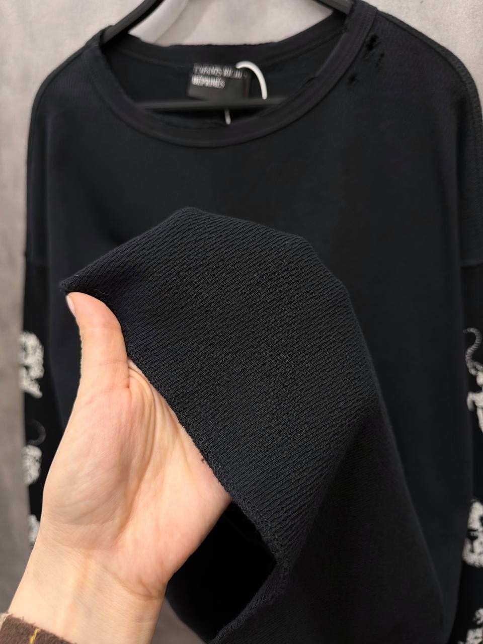 свитшот мужская,толстовки свитшот,джемпер,толстовка с принтом pacsun черного цвета