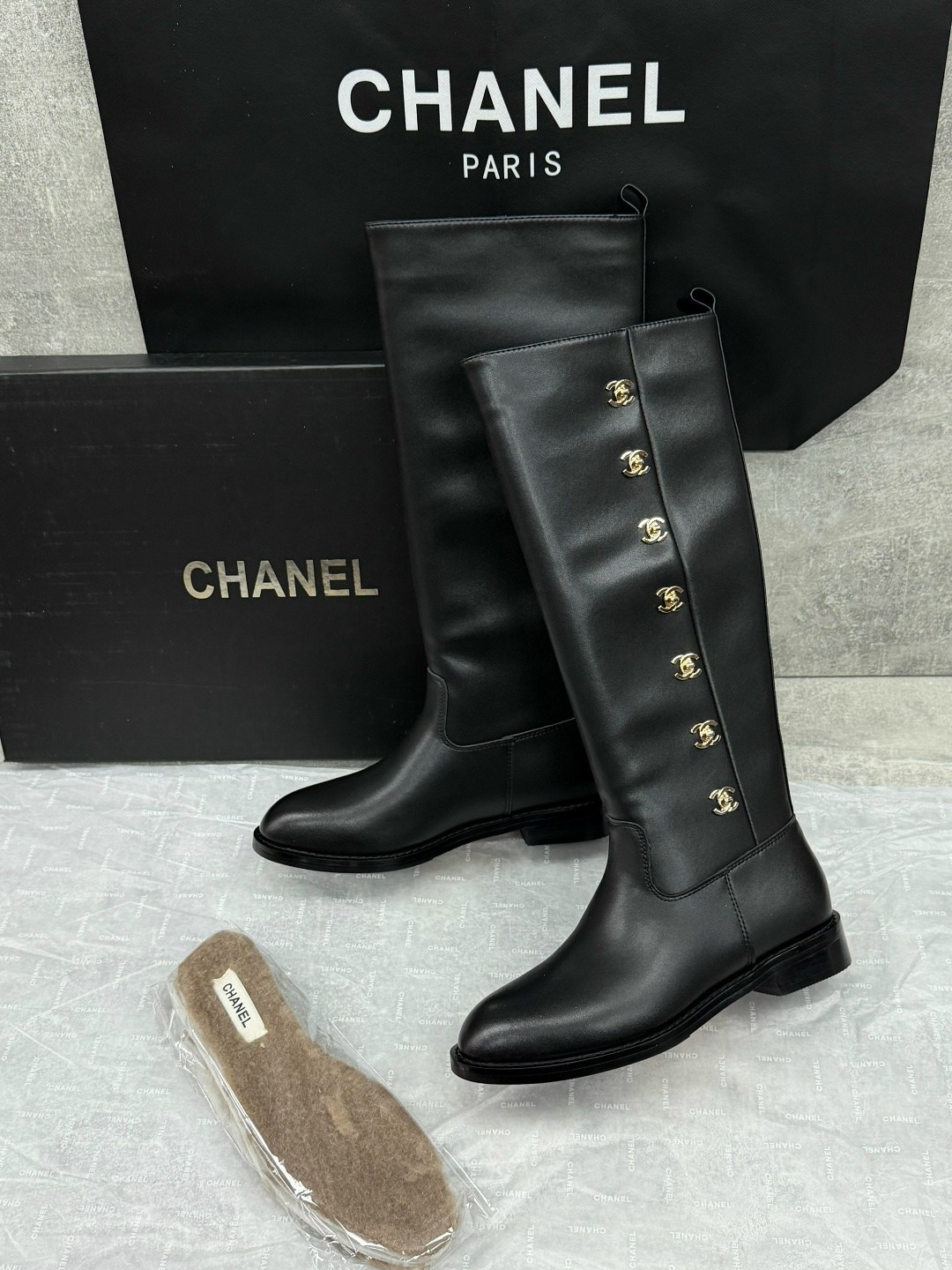 сапоги chanel,сапоги шанель,сапоги chanel кожаные черные,,сапоги