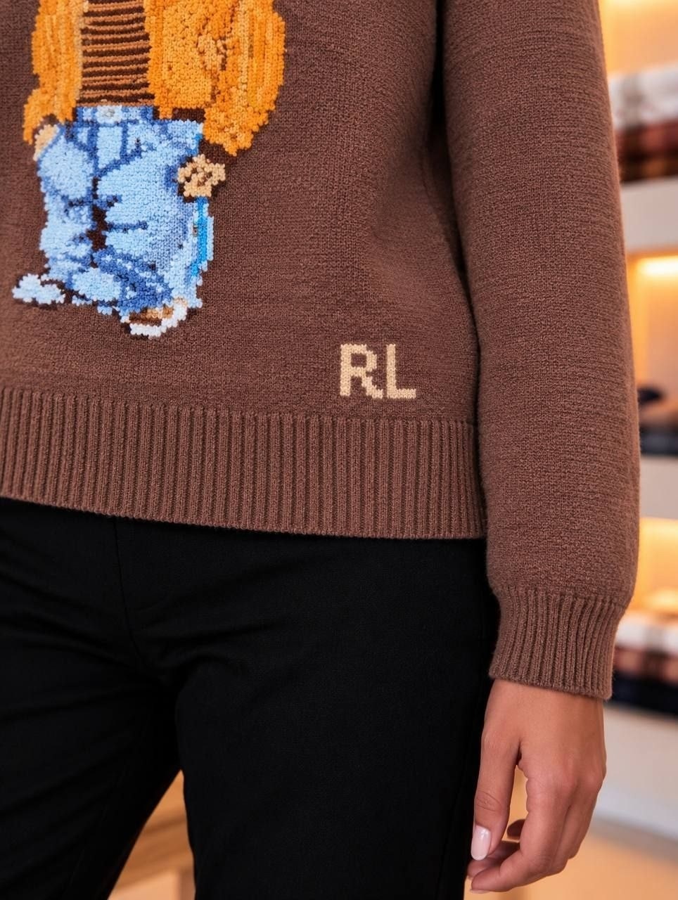 свитер с мишкой,свитер polo ralph lauren,женский кашемировый пуловер lauren bear,свитер ralph lauren,ralph lauren свитер с мишкой