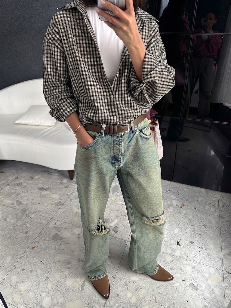 женская клетчатая рубашка,рубашка оверсайз летняя в клетку betrendy wear,рубашка в клетку женская,рубашка в клетку,клетчатая рубашка