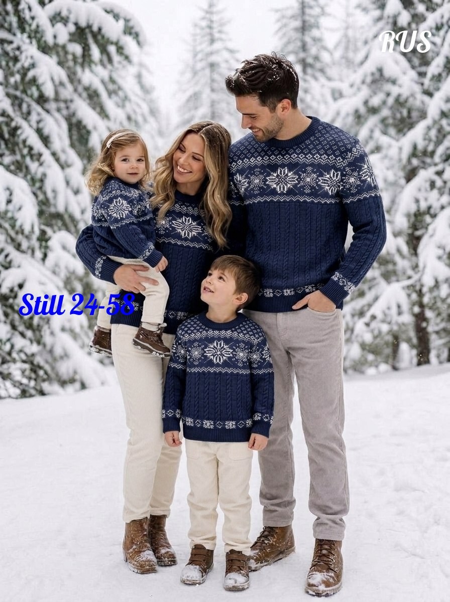 свитер с горлом новогодний с оленями шерстяной family look plover,свитер plover wear family look,новогодние свитера,свитер со снежинками,джемпер новогодний