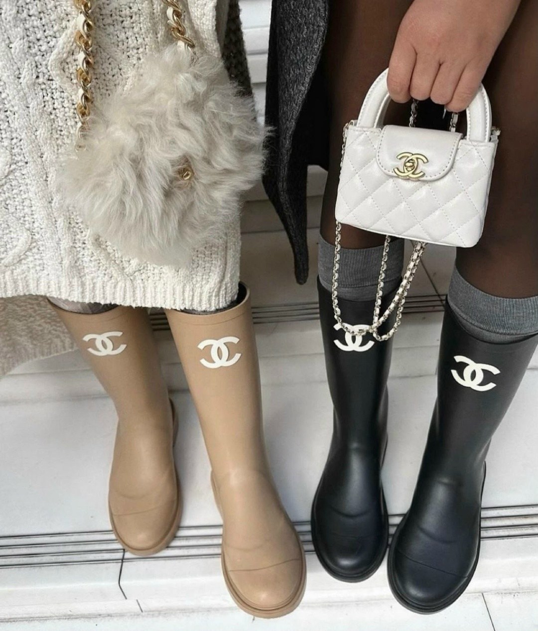 chanel черные резиновые сапоги для женщин,сапоги chanel,резиновые сапоги chanel,chanel черные резиновые сапоги,женские резиновые сапоги chanel