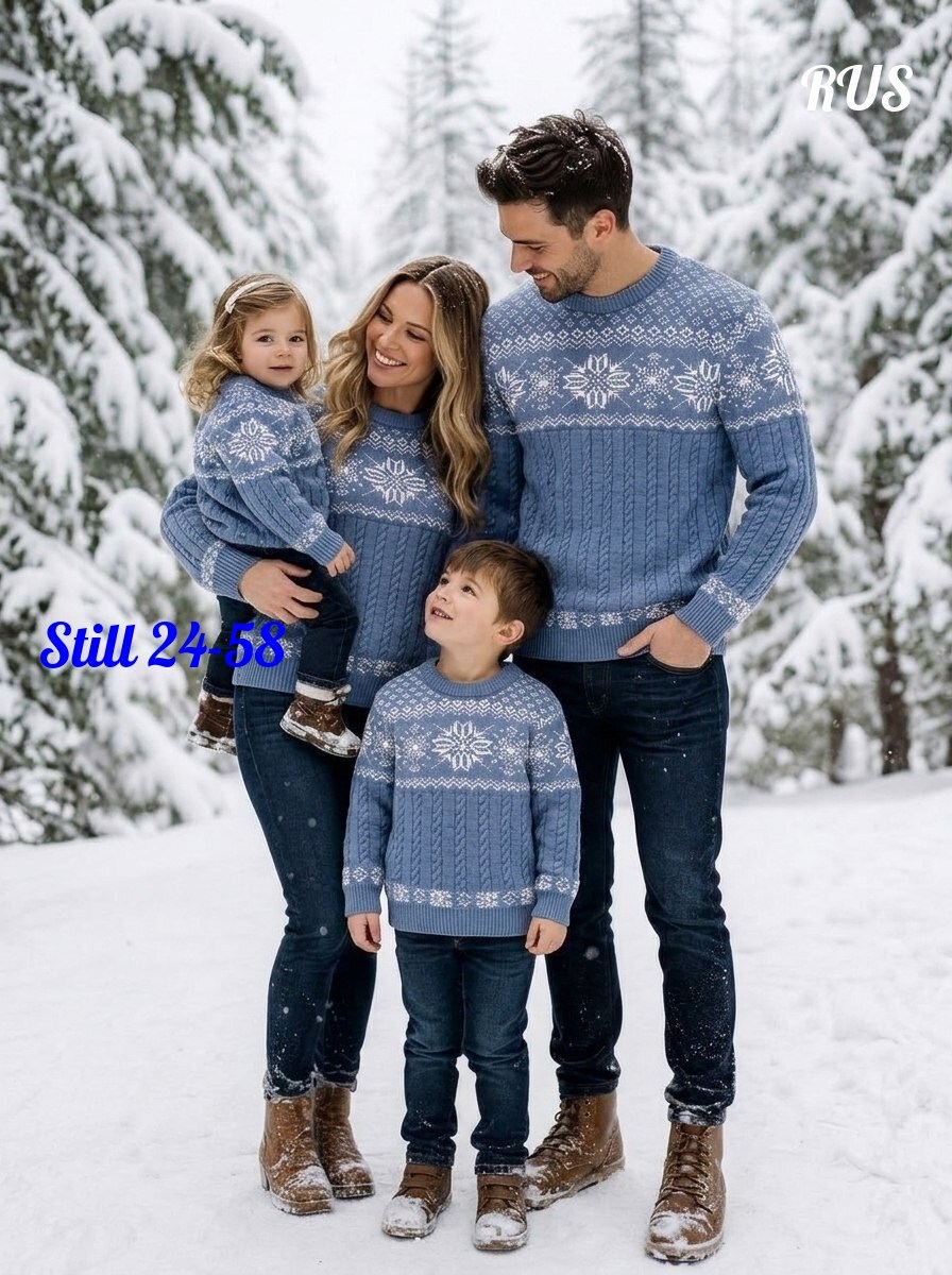 свитер с горлом новогодний с оленями шерстяной family look plover,свитер plover wear family look,новогодние свитера,свитер со снежинками,джемпер новогодний