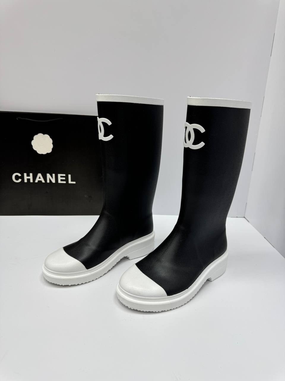 chanel черные резиновые сапоги для женщин,сапоги chanel,резиновые сапоги chanel,chanel черные резиновые сапоги,женские резиновые сапоги chanel