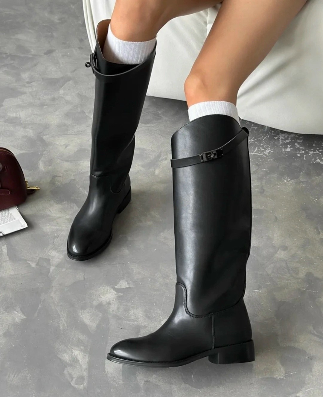 женские сапоги,сапоги трубы,сапоги,сапоги hermes,демисезонные сапоги