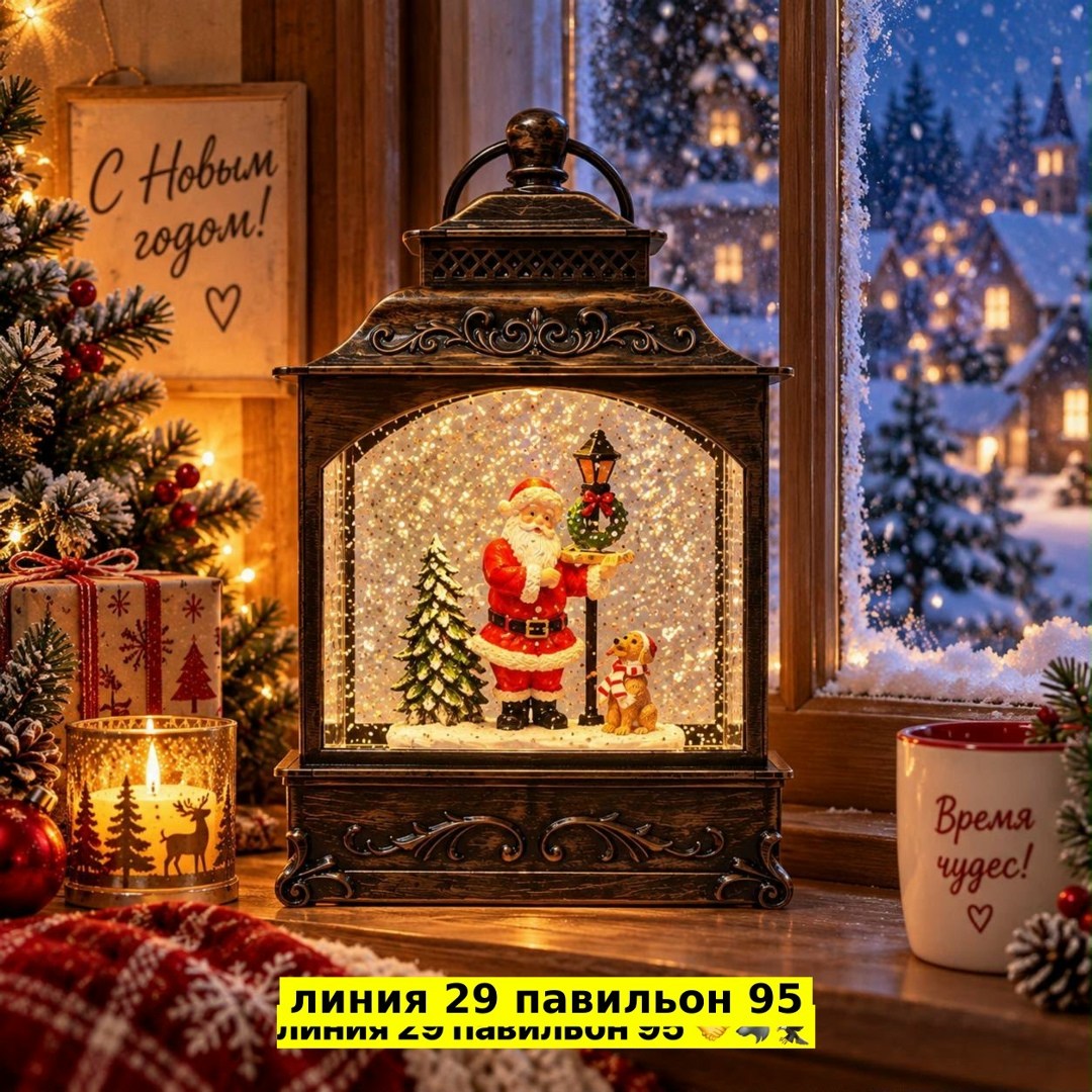 новогодний фонарь,светильник новогодний фонарь,декоративный фонарь на новый год,фонарь новогодний со снегом музыкальный,новогодний фонарь со снегом внутри и подсветкой