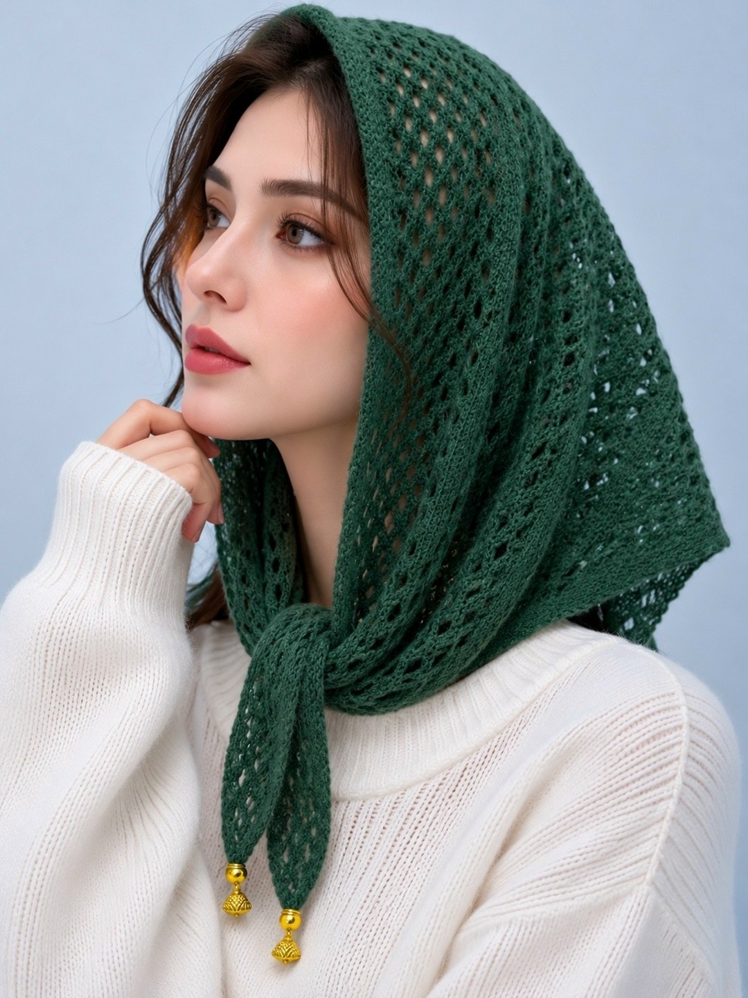 косынка вязаная,косынка вязаная женская,косынка женская,косынка,косынка платок
