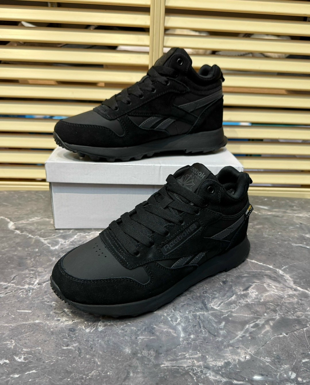 reebok зимние кроссовки мужские,зимние кроссовки reebok classic leather high цвет серый,кроссовки reebok,кроссовки зимние с мехом reebok зима 273338660,мужские кроссовки reebok