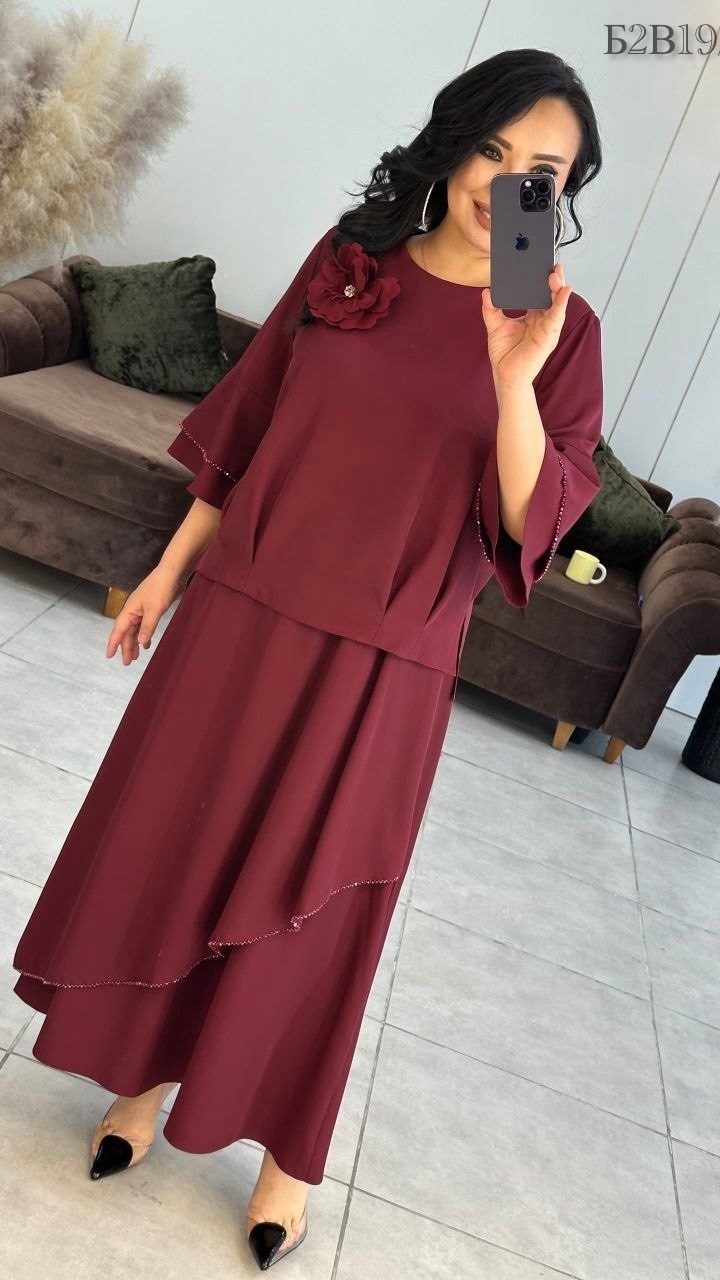 костюм брючный праздничный больших размеров бордовый ltmoda 211160784,костюм с юбкой,костюм классический женский alira вечерний/праздничный брючный двойка бордовый,костюм брючный праздничный больших р